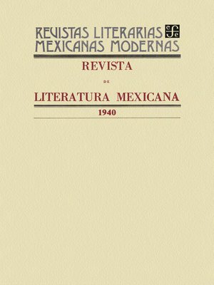 Revista de literatura mexicana, 1940 - ebook